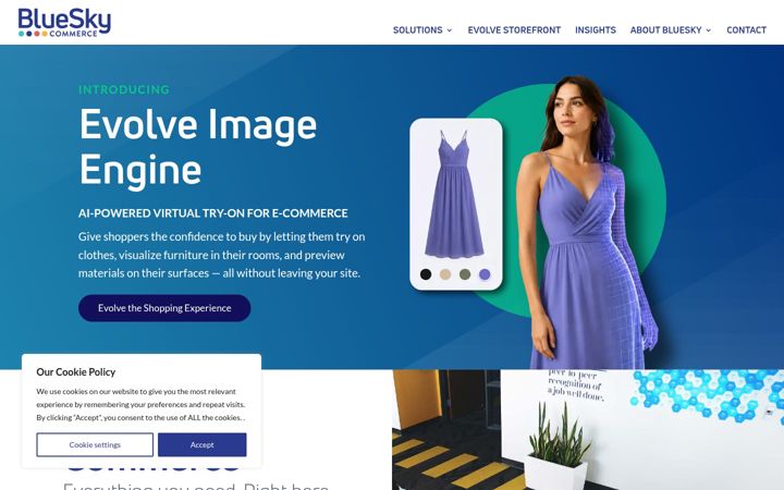 Screenshot of blueskycommerce.io