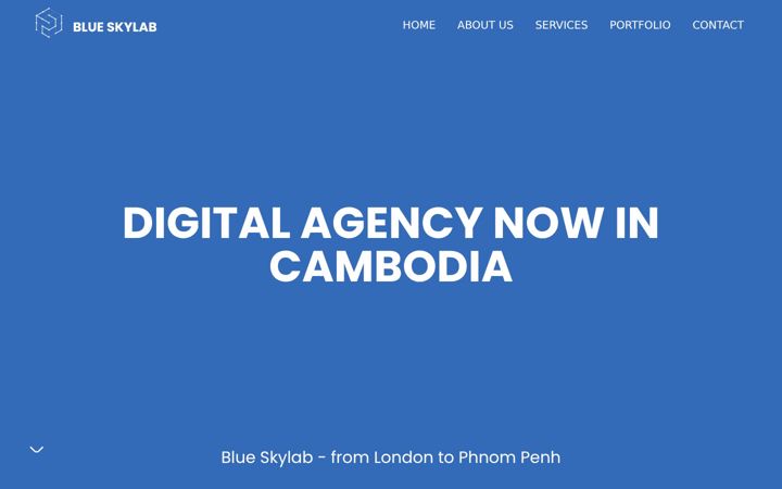 Screenshot of blueskylab.co.uk