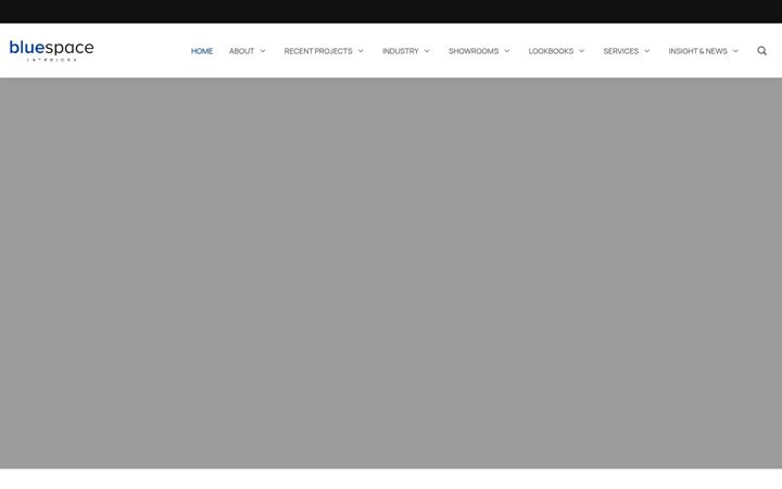 Screenshot ta' bluespaceinteriors.com