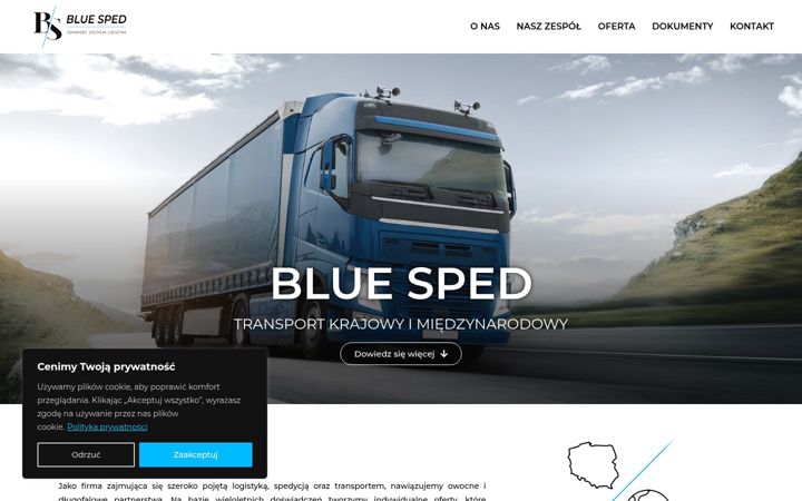 Screenshot of bluesped.pl