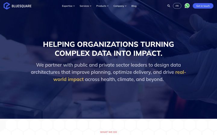 Screenshot of bluesquarehub.com