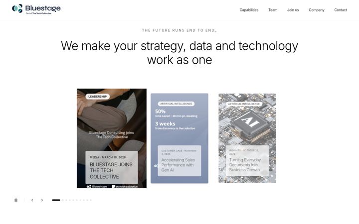 Screenshot of bluestage.consulting