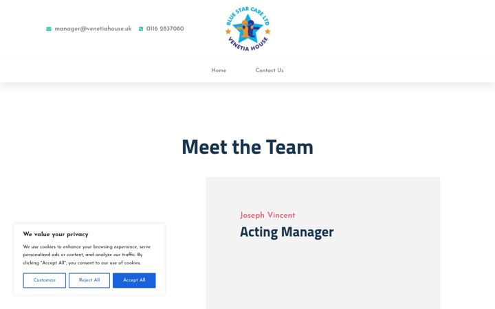 Screenshot of bluestarcare.co.uk