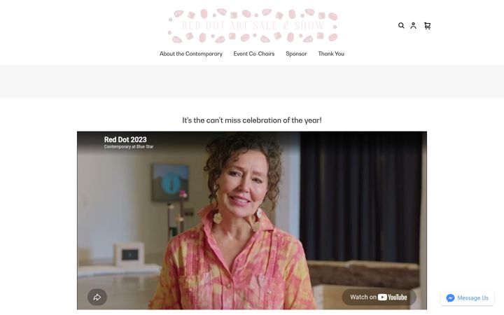 Skärmbild av bluestarreddot.org