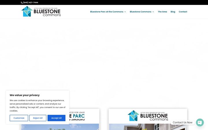 Screenshot van bluestonecommonsactiveadult.com