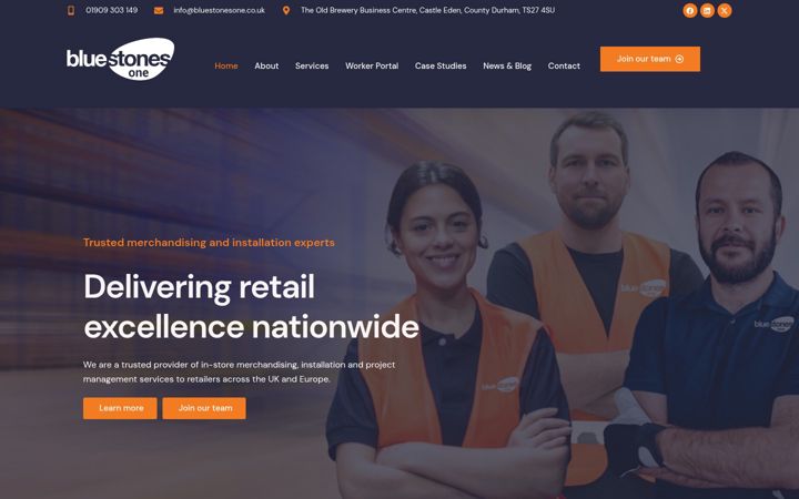 Screenshot of bluestonesone.co.uk
