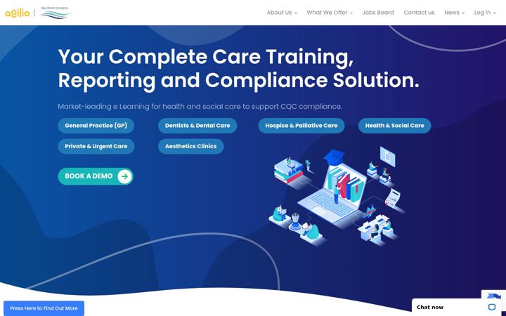 Screenshot of bluestreamacademy.com
