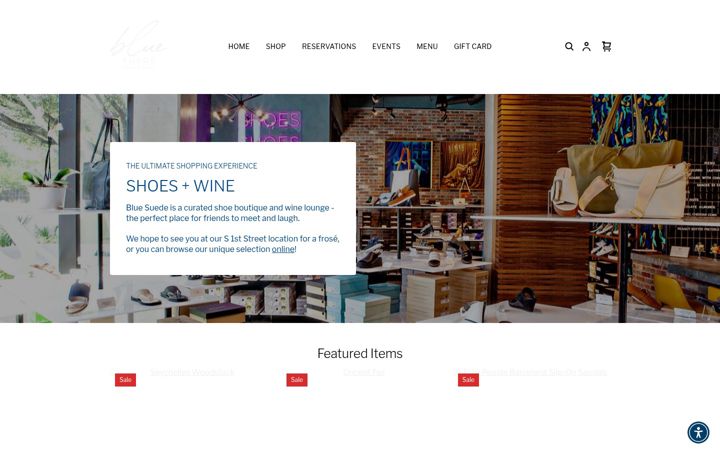 Screenshot di bluesuedeaustin.com