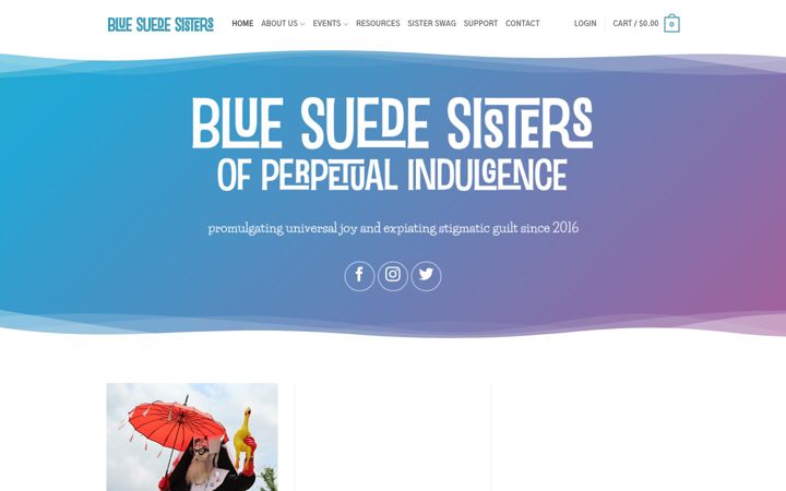 Screenshot di bluesuedesisters.org