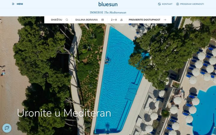 Screenshot of bluesunhotels.com