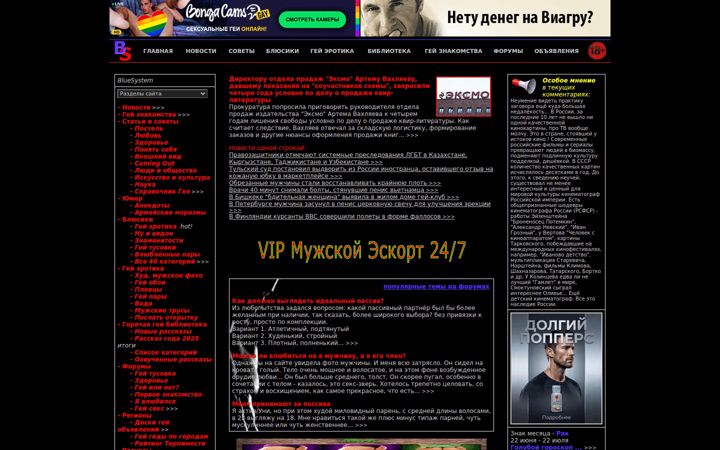 Screenshot of bluesystem.me
