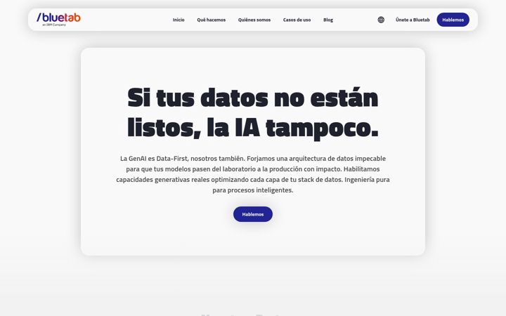 Screenshot of bluetab.com