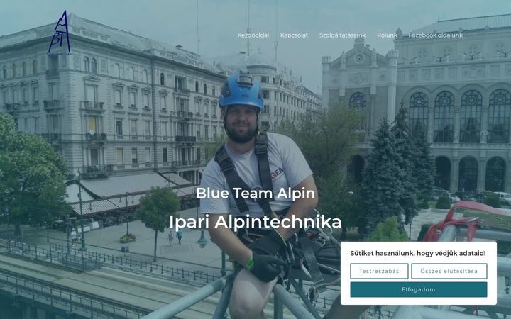 Screenshot of blueteamalpin.hu