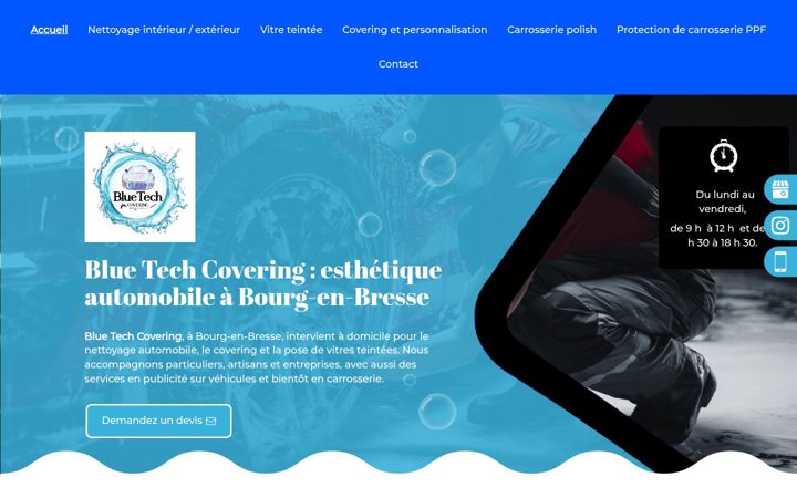 Screenshot of bluetech-covering.fr