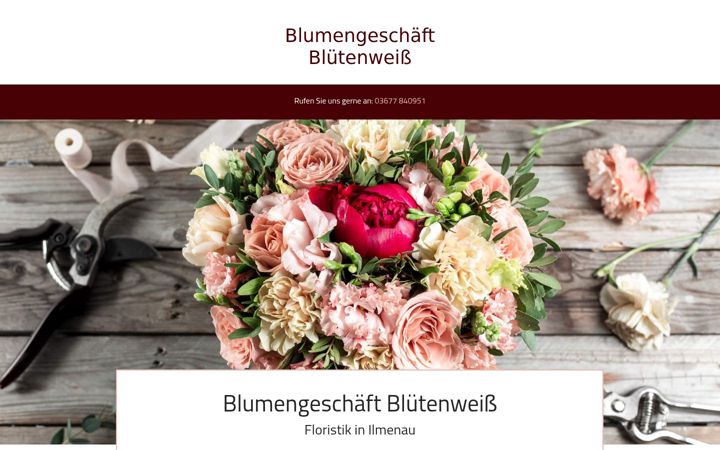 Screenshot of blueten-weiss.de