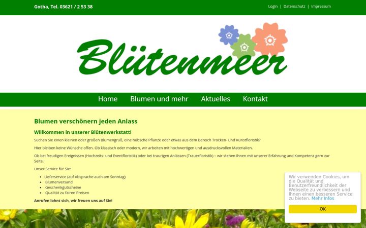 Screenshot of bluetenmeer-gotha.de