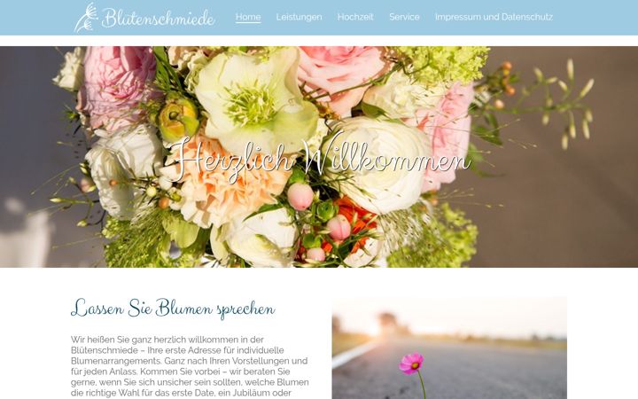 Screenshot of bluetenschmiede-dresden.de