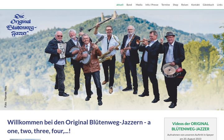 Screenshot of bluetenweg-jazzer.de