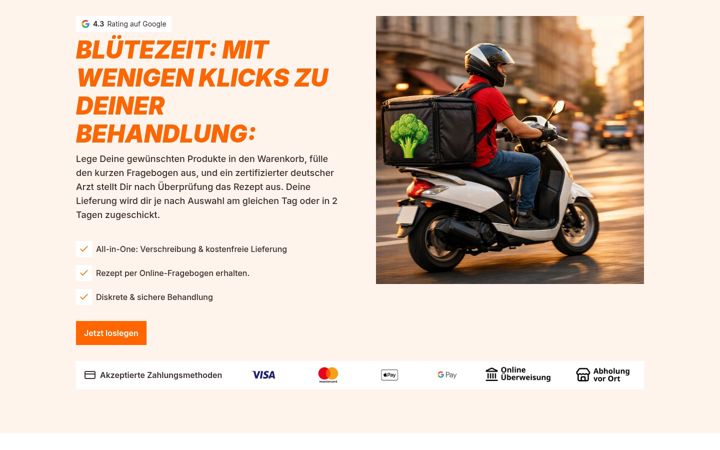 Screenshot του bluetezeit.delivery