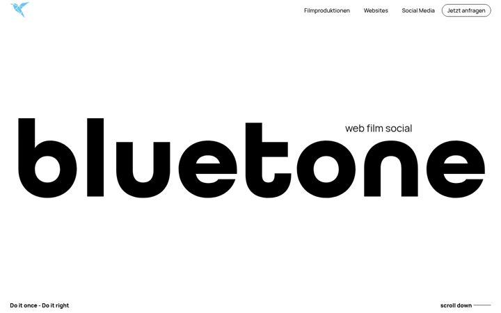 Screenshot of bluetone.media