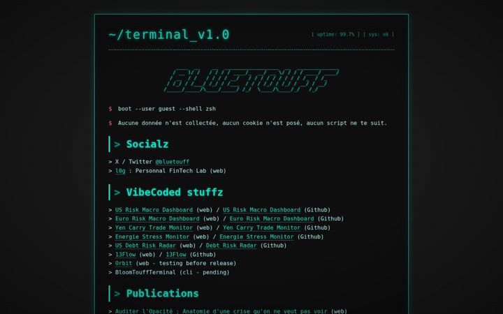 Screenshot of bluetouff.com
