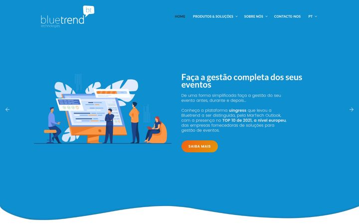 Screenshot of bluetrendtech.com