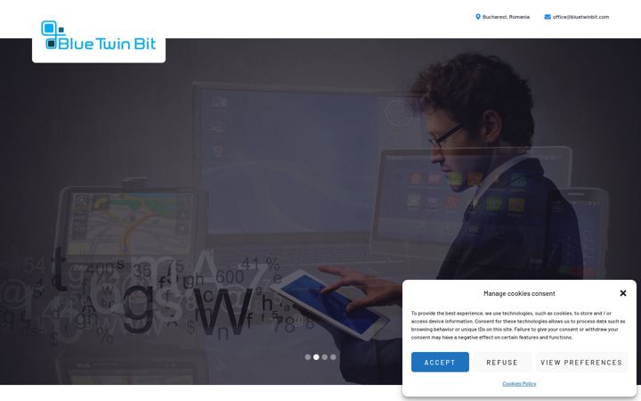 Captură de ecran a bluetwinbit.com