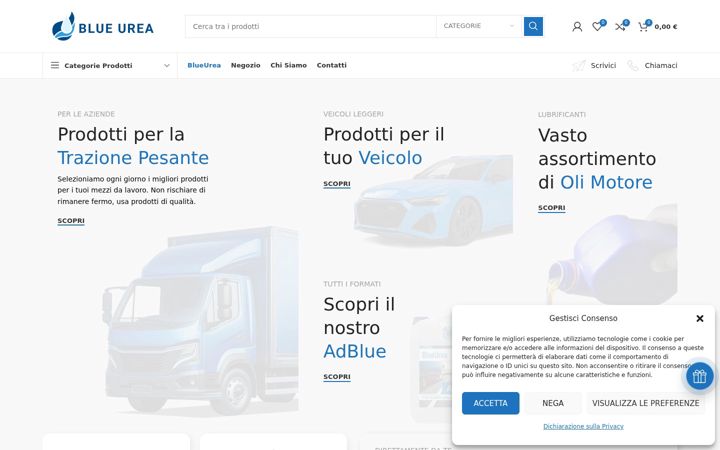 Screenshot of blueurea.it