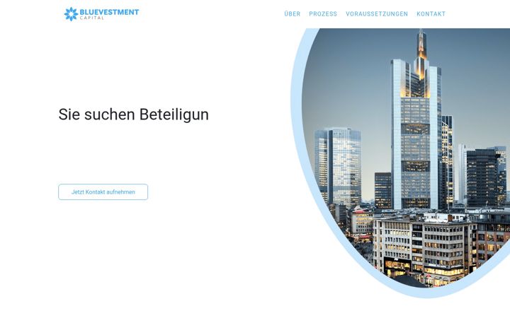 Screenshot of bluevestment.de
