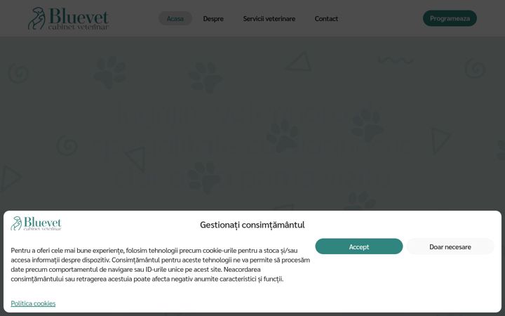 Screenshot of bluevet.ro