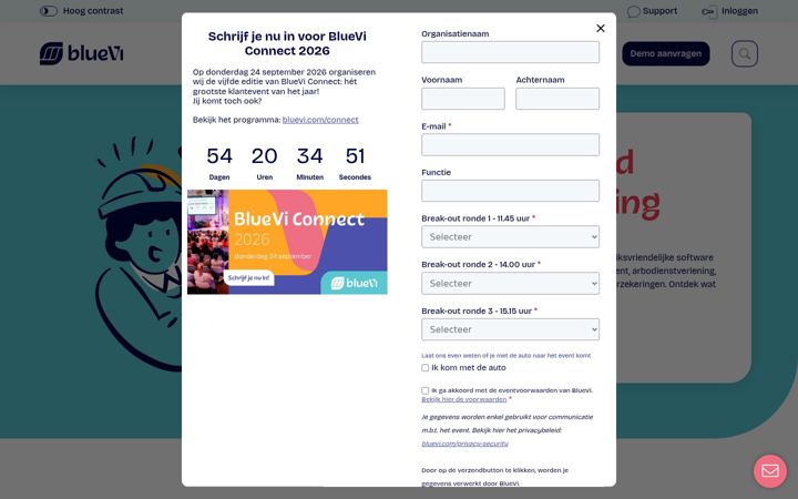 Screenshot of bluevi.com