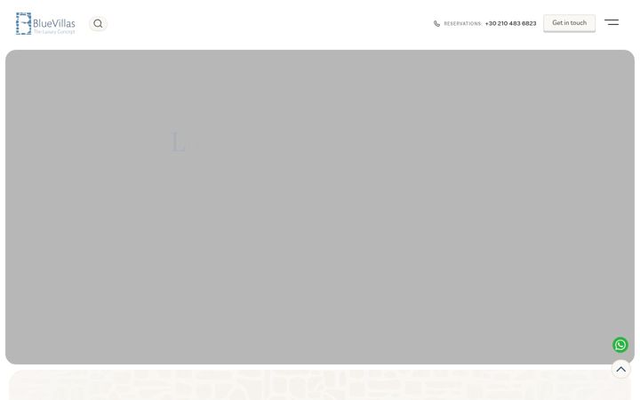 Skærmbillede af bluevillascollection.com