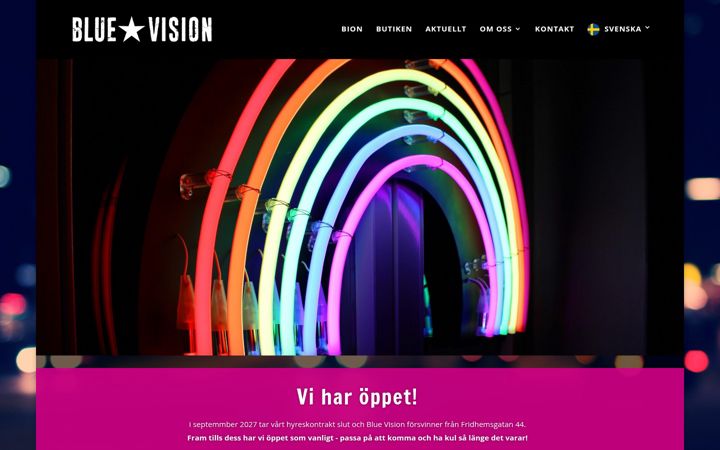 Screenshot of bluevision.se