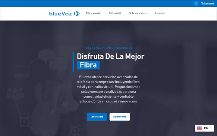 Screenshot of bluevoz.com
