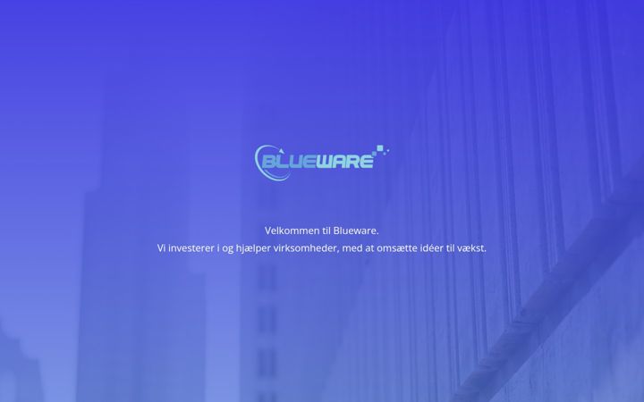 Screenshot of blueware.dk