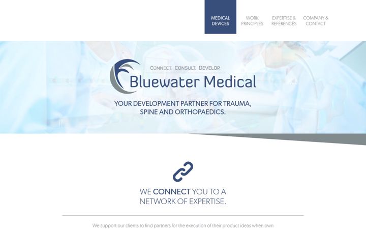 Screenshot of bluewater-medical.net