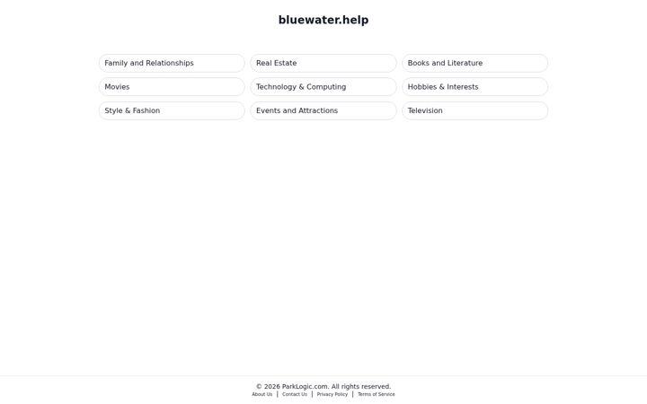 Screenshot of bluewater.help