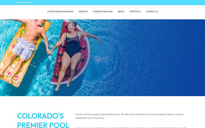 Snímek obrazovky bluewaterpoolsinc.com