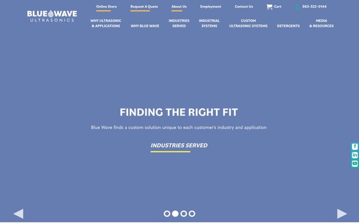 Screenshot of bluewaveinc.com