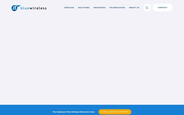 Captura de ecrã de bluewireless.com