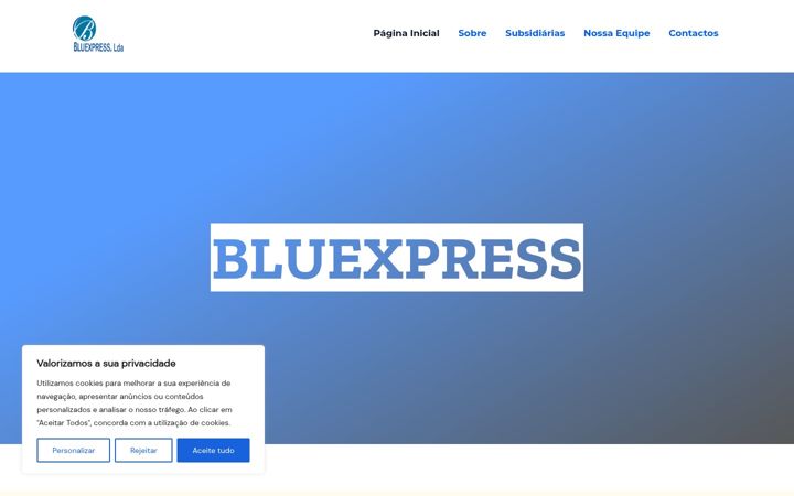 Captura de ecrã de bluexpress.ao