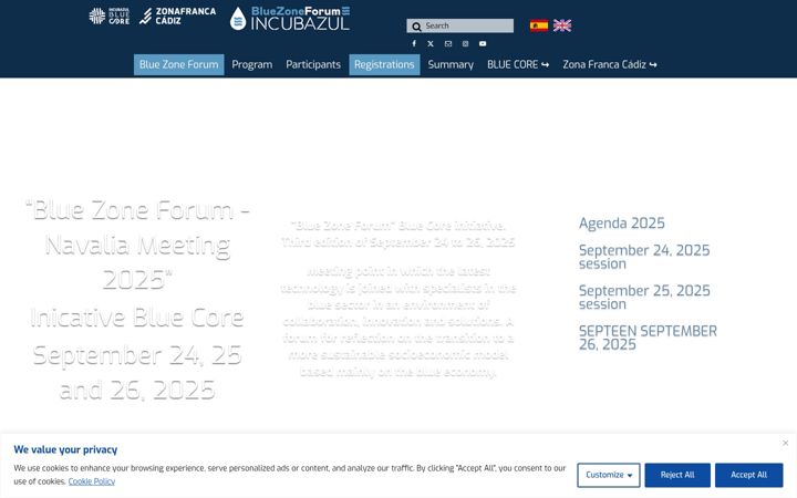 Snímek obrazovky bluezoneforum.es