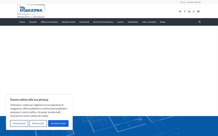 Screenshot of bluezonesrls.it