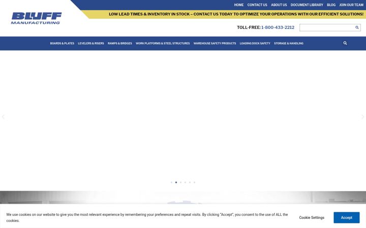 Screenshot of bluffmanufacturing.com