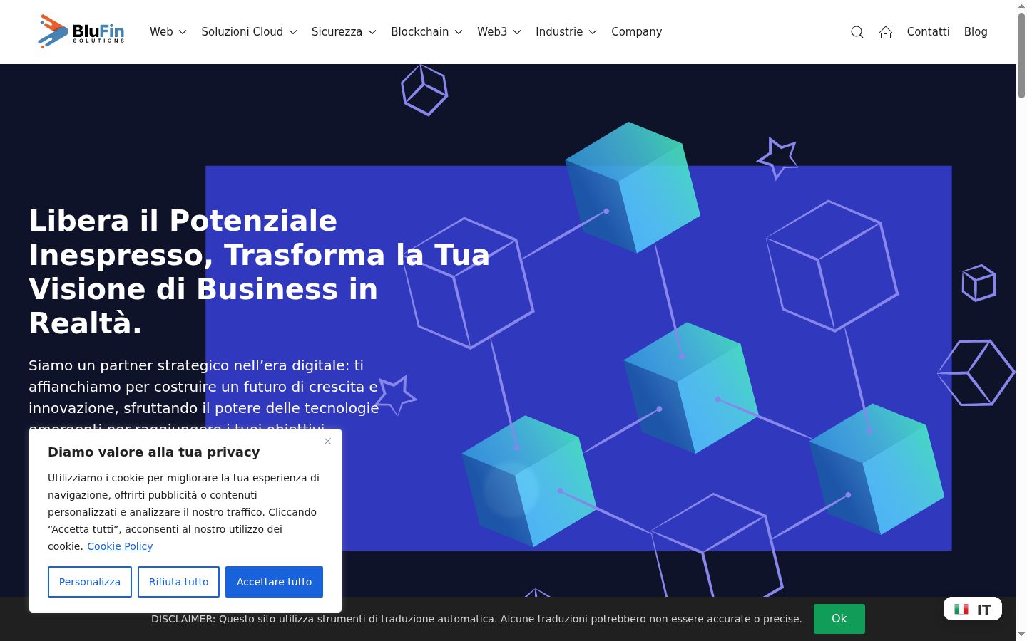 Capture d'écran de la bannière de consentement affichée avant toute interaction