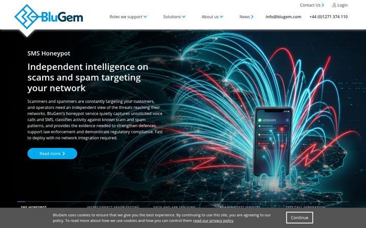 Screenshot of blugem.com