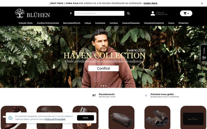 Screenshot of bluhen.com.br