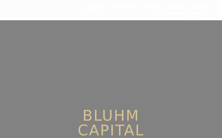 Screenshot of bluhmcapital.de