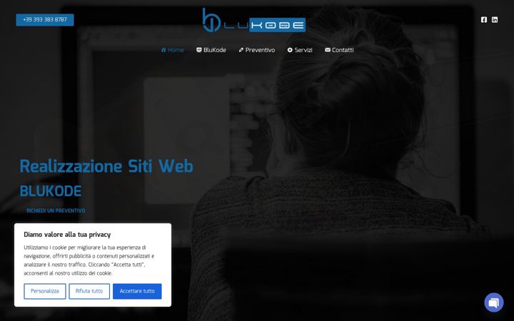 Screenshot of blukode.it