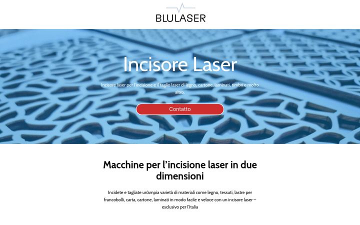 Screenshot of blulaser.com